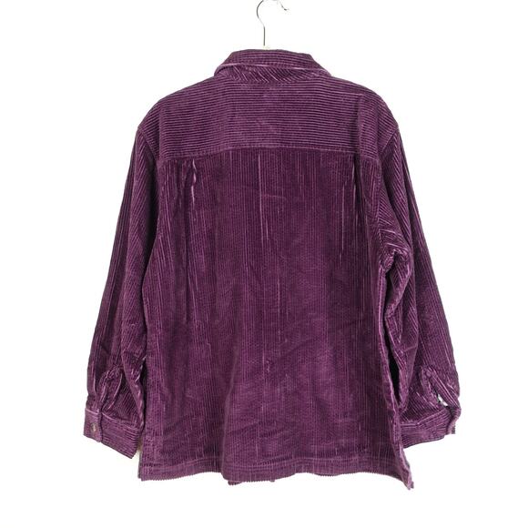 LL Bean Shirt Jacket SZ M Corduroy Chore Barn Outdoors Gardening Utility Shacket - Picture 8 of 9